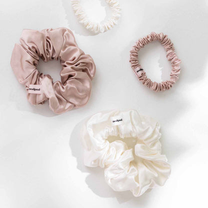 NWT Nodpod Mineralized Silk Scrunchies - Pale Pink Mineralized Silk™ Scrunchies – nodpod main image 3
